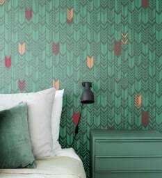 Arrow Wall Stencil Geometric Pattern Wallpaper Look Easy Home Decor Reusable Diy Wall Decor #s016 - thumbnail 1