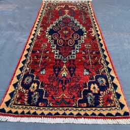 2x5 Persian Handmade Wool Area Rug, Boho Home Decor - thumbnail 2