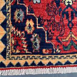 2x5 Persian Handmade Wool Area Rug, Boho Home Decor - thumbnail 4