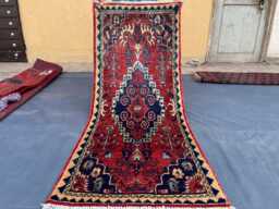 2x5 Persian Handmade Wool Area Rug, Boho Home Decor - thumbnail 1