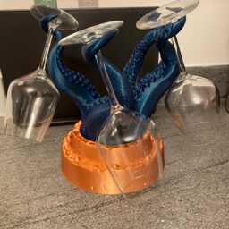 Octopus Wine Glass Holder Glitter Finish - thumbnail 2