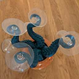 Octopus Wine Glass Holder Glitter Finish - thumbnail 3