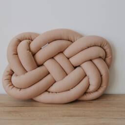 Decorative Pink Knot Pillow Knot Cushion Modern Coach Trendy Handmade Kids Room Decor - thumbnail 2