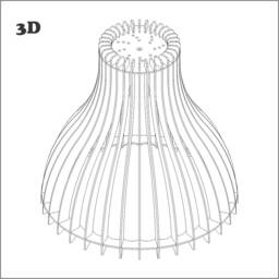Traditional Lamp - Laser Cut, Cnc File, Dxf, Cdr - thumbnail 2
