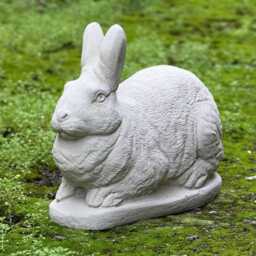 Concrete Rabbit Statue Bunny Garden Decor Memorial Cement Animal Sculpture Outdoor Yard Ornament Garden Figure Unique Art - thumbnail 2
