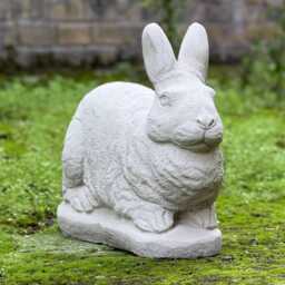 Concrete Rabbit Statue Bunny Garden Decor Memorial Cement Animal Sculpture Outdoor Yard Ornament Garden Figure Unique Art - thumbnail 3