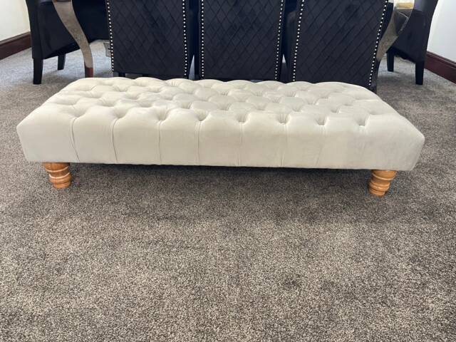 Special 4Ft Handmade Chesterfield Footstool Coffee Table - image 1