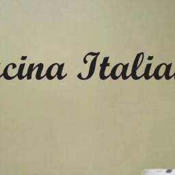 Cucina Italiana, Italian Kitchen Vinyl Wall Art Decal Sticker. Sign For Kitchen. Sticker Gift - thumbnail 3