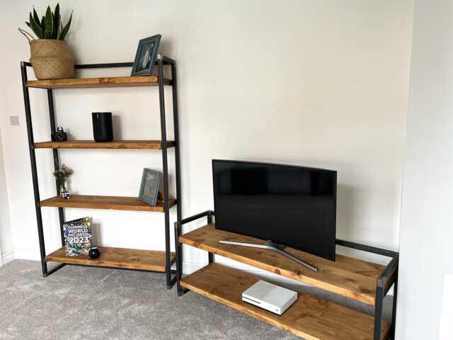 Rustic & Industrial Bookcase - image 1