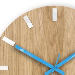 Wall Clock, Steampunk Modern Wooden Living Room Decor, Big Oval, Round Office Gift - thumbnail 2
