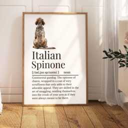Italian Spinone Definition Print, Wall Print For Owner, Dog Owner Gift - thumbnail 1