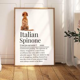 Italian Spinone Definition Print, Wall Print For Owner, Dog Owner Gift - thumbnail 2