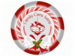Candy Cane Lane Wreath Sign, Christmas Candy Xmas Wreath, Sign UK - thumbnail 1