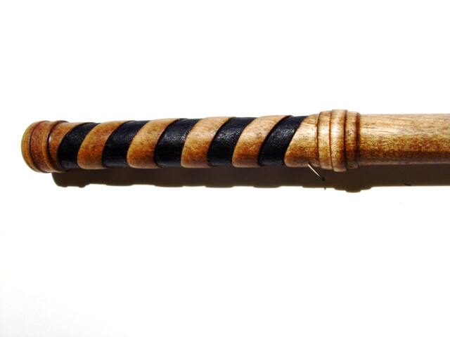 Banded Wand, Hand-Carved Tulip Poplar , No Resin - image 1