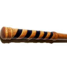 Banded Wand, Hand-Carved Tulip Poplar , No Resin - thumbnail 3