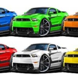 2012 Ford Mustang Boss 302 Vinyl Decal Officially Licensed Wall Art - thumbnail 2