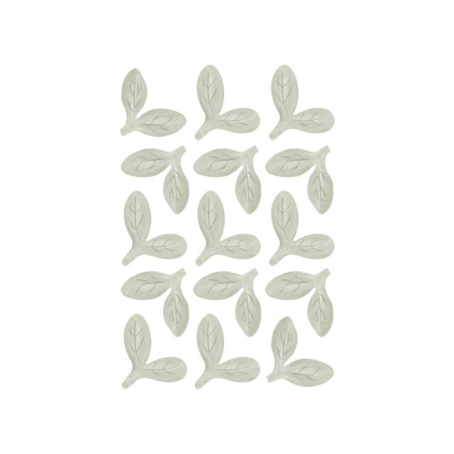 Baby Leaves With Veins Fabric Wall Stickers, Decals - Removable & Reusable - image 1