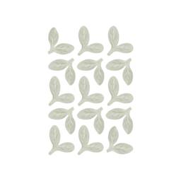 Baby Leaves With Veins Fabric Wall Stickers, Decals - Removable & Reusable - thumbnail 1