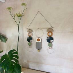 Mid Century Wall Art - Modern Artwork Bauhaus Decor Hanging - thumbnail 2