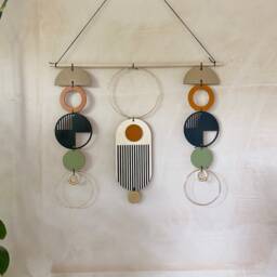 Mid Century Wall Art - Modern Artwork Bauhaus Decor Hanging - thumbnail 3