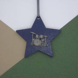 Drums Christmas Decoration - Drum Set Ornament Music Gift Lover Drummer Charm Rock - thumbnail 2