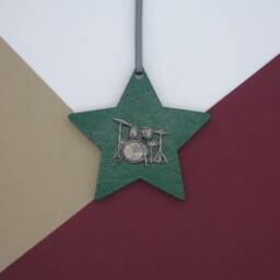 Drums Christmas Decoration - Drum Set Ornament Music Gift Lover Drummer Charm Rock - thumbnail 3