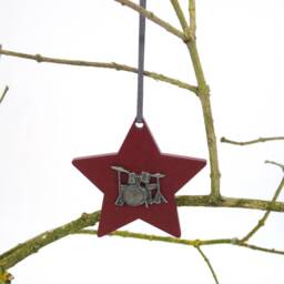 Drums Christmas Decoration - Drum Set Ornament Music Gift Lover Drummer Charm Rock - thumbnail 4