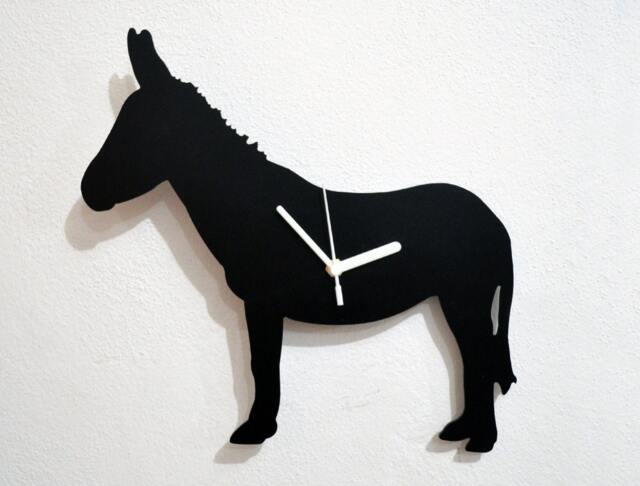 Donkey Silhouette - Wall Clock - image 1