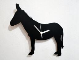 Donkey Silhouette - Wall Clock