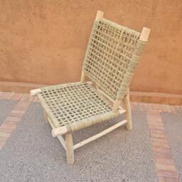Rustic Palmleaf Cord Armchair From Morocco - Eco-Friendly Seating Option - thumbnail 4