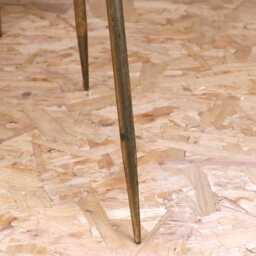 Chena Antiqued Metal Round Gold Side Table 44cm - thumbnail 4