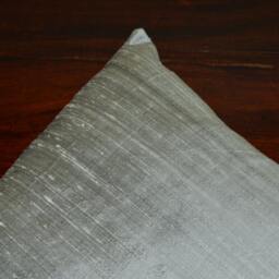 Silver Gray Colored Dupioni Pure Silk Cushion Cover Code 26/12x12, 12x16, 12x20, 14x20, 14x24, 16x16, 18x18, 20x20, 22x22, 24x24 &26x26 - thumbnail 3