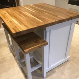 The Ryedale Oak Top Bespoke Custom Made To Order Kitchen Island Deposit Option Available - thumbnail 4