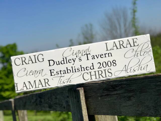 Custom Stained Or Painted Distressed Hanging Rustic Family Established Wall Hanging, Sign, Wood Sign - image 1