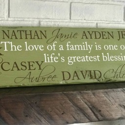 Custom Stained Or Painted Distressed Hanging Rustic Family Established Wall Hanging, Sign, Wood Sign - thumbnail 2