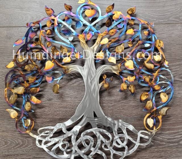 Stainless Steel Infinity Tree Of Life Wall Art - 36 - image 1