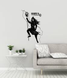 Shiva Vinyl Wall Decal Hinduism Hindu God India Home Decor Stickers Mural - #3044Di - thumbnail 1