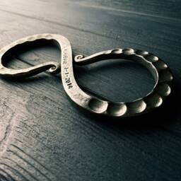 Iron Infinity Symbol, 6Th Anniversary, Iron Infinity, 6 Year Anniversary Gifts, Gift For Her, Iron - thumbnail 2