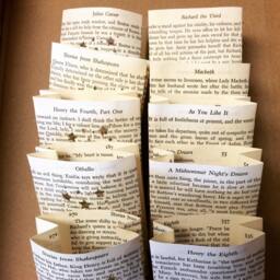 5 Shakespeare Luminaries, Romeo & Juliet, Tiny Luminary Bags, Comedies, Plays, Tragedies, Book Decor, Theme, Hamlet, Macbeth, Othello - thumbnail 3
