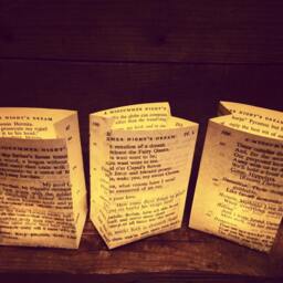 5 Shakespeare Luminaries, Romeo & Juliet, Tiny Luminary Bags, Comedies, Plays, Tragedies, Book Decor, Theme, Hamlet, Macbeth, Othello - thumbnail 2