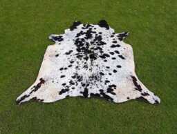 Black & White Spotted Genuine Cowhide Rug Luxurious Hair On For Western Home Decor Brazilian Floor Area Cow Skin - thumbnail 1
