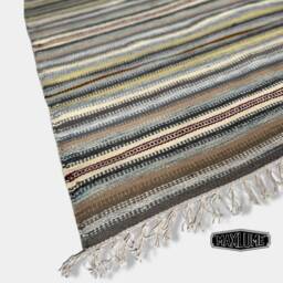 Hand Knotted Reversible Flat Weave Pure Wool Colourful Kilim Woollen Rug 3Ft X 5Ft - thumbnail 3