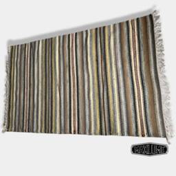 Hand Knotted Reversible Flat Weave Pure Wool Colourful Kilim Woollen Rug 3Ft X 5Ft - thumbnail 1