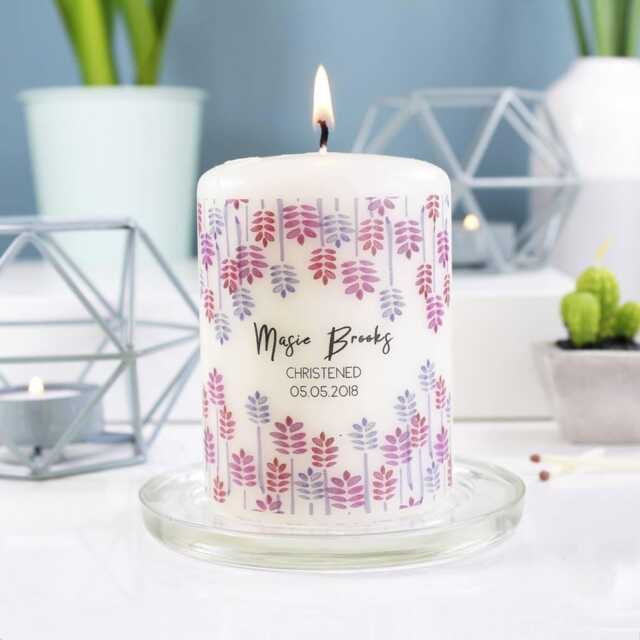 Christening Candle Gift - Baptism Naming Day Keepsake - image 1