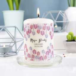 Christening Candle Gift - Baptism Naming Day Keepsake - thumbnail 1
