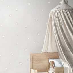 High Quality Fabric Wall Decal, Stars, Nursery Wall Decal, Watercolor Stars Sticker, Stickers - thumbnail 2