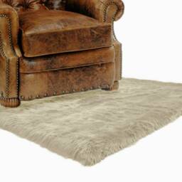 Shaggy Faux Sheepskin Area Rug - Rectangle Art - thumbnail 2