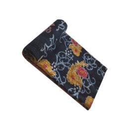 Vintage Sari Cotton Kantha Quilt Handmade Indian Reversible Blanket - 80x56 Inches - thumbnail 2