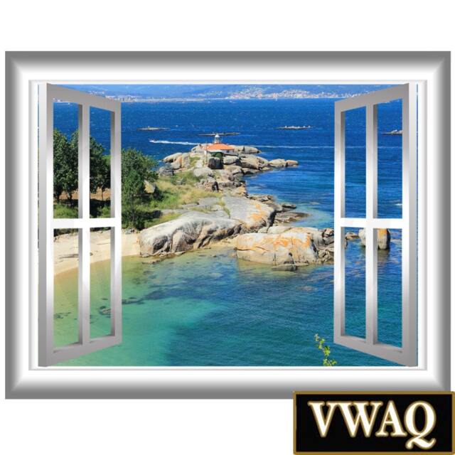 Scenic Wallpaper, Fake Window Decal, Wall Art - Vwaq Nw79