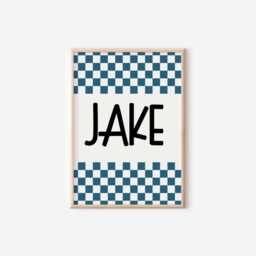 Boys Gaming Wall Print Set, Blue Reto Decor Childrens Kids Bedroom Or Playroom, Just Five More Minutes Quote - thumbnail 3